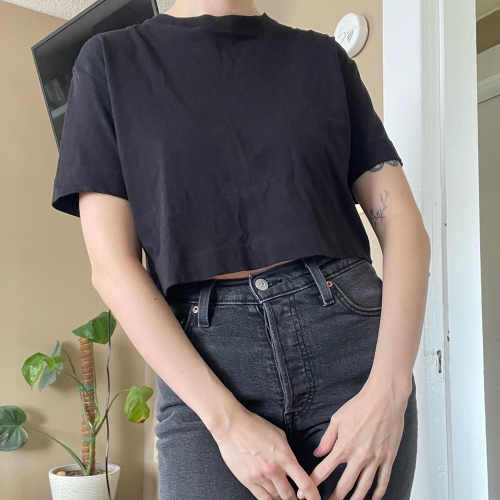 Everlane boxy crop top